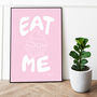 Eat Me Cupcake Print Three Colour Options, thumbnail 2 of 12