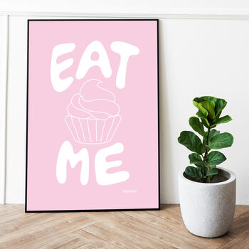 Eat Me Cupcake Print Three Colour Options, 2 of 12