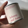 Personalised Couples Candle, thumbnail 2 of 2