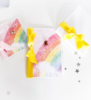 Teddy Bear Birthday Card For Baby Child 1st Birthday, 6 of 6