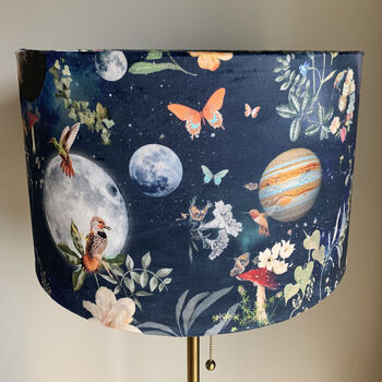 Velvet Fantasy Space Universe Themed Lampshade, 2 of 4
