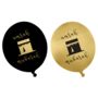 Umrah Party Balloons 10pk Black And Gold, thumbnail 1 of 3