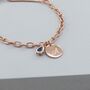 18ct Rose Gold Plated Personalised Birthstone Bracelet, thumbnail 2 of 10