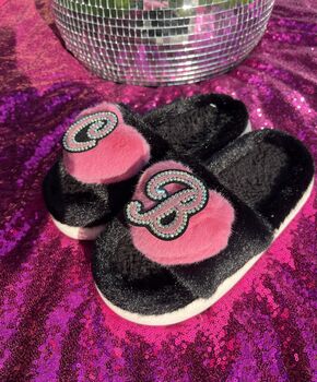 Personalised Fluffy Heart Slippers, 3 of 4