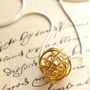 Gold Nest Ball Pendant Necklace, thumbnail 1 of 4