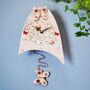 Wall Clock With Pink Butterflies, thumbnail 1 of 6