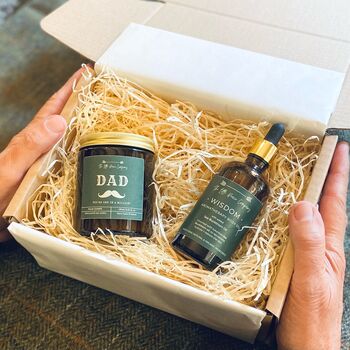 Dad Relaxation Aromatherapy Self Care Gift Set, 8 of 8