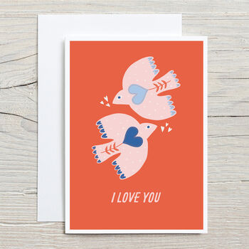 I Love You Birds Valentine's Day Card, 3 of 4