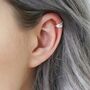 Tiny Sterling Silver Feather Ear Cuff, thumbnail 1 of 12