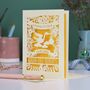 Personalised Welsh Baby Papercut Card, thumbnail 7 of 8