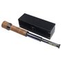 Custom 16 Inch Gunmetal And Dark Leather Telescope, thumbnail 8 of 9