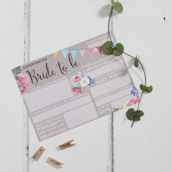 Advice For The Bride To Be Cards: Bright Floral, 3 of 5