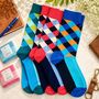 Men’s Birthday Sock Gift Box, Three Pairs Colourful Socks For Men, Birthday Gift For Dad, Husband Or Grandad, thumbnail 5 of 8