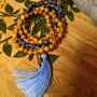 Lapis Lazuli And Sandalwood Mala Bead With Tassel, thumbnail 8 of 8