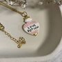 Baby Pink Ceramic Charm Love Potion Necklace, thumbnail 4 of 6