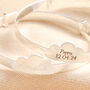 Personalised Sterling Silver Cloud Christening Bangle, thumbnail 3 of 4