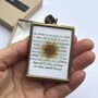 Personalised Paper Daisy Flower And Poetry Mini Framed Gift, thumbnail 1 of 12
