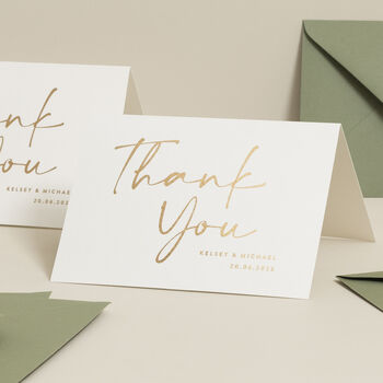Minimalist Personalised Thank You Card, 2 of 2