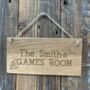 Personalised Family Games Room Sign, thumbnail 1 of 2