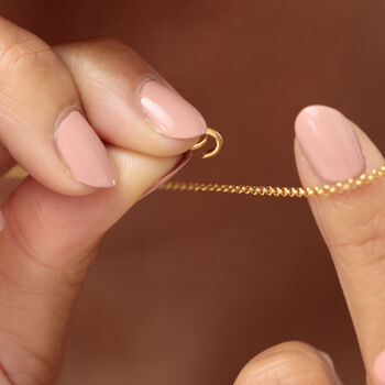 Engraved Gold Plated Virgo Zodiac Charm Necklace, 6 of 9