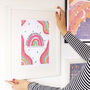 'Look For Rainbows' Illustrated Print, thumbnail 1 of 4