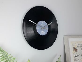 Personalised Vinyl Record Wall Clock, 3 of 8