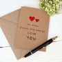 Personalised Love You Card, thumbnail 1 of 2