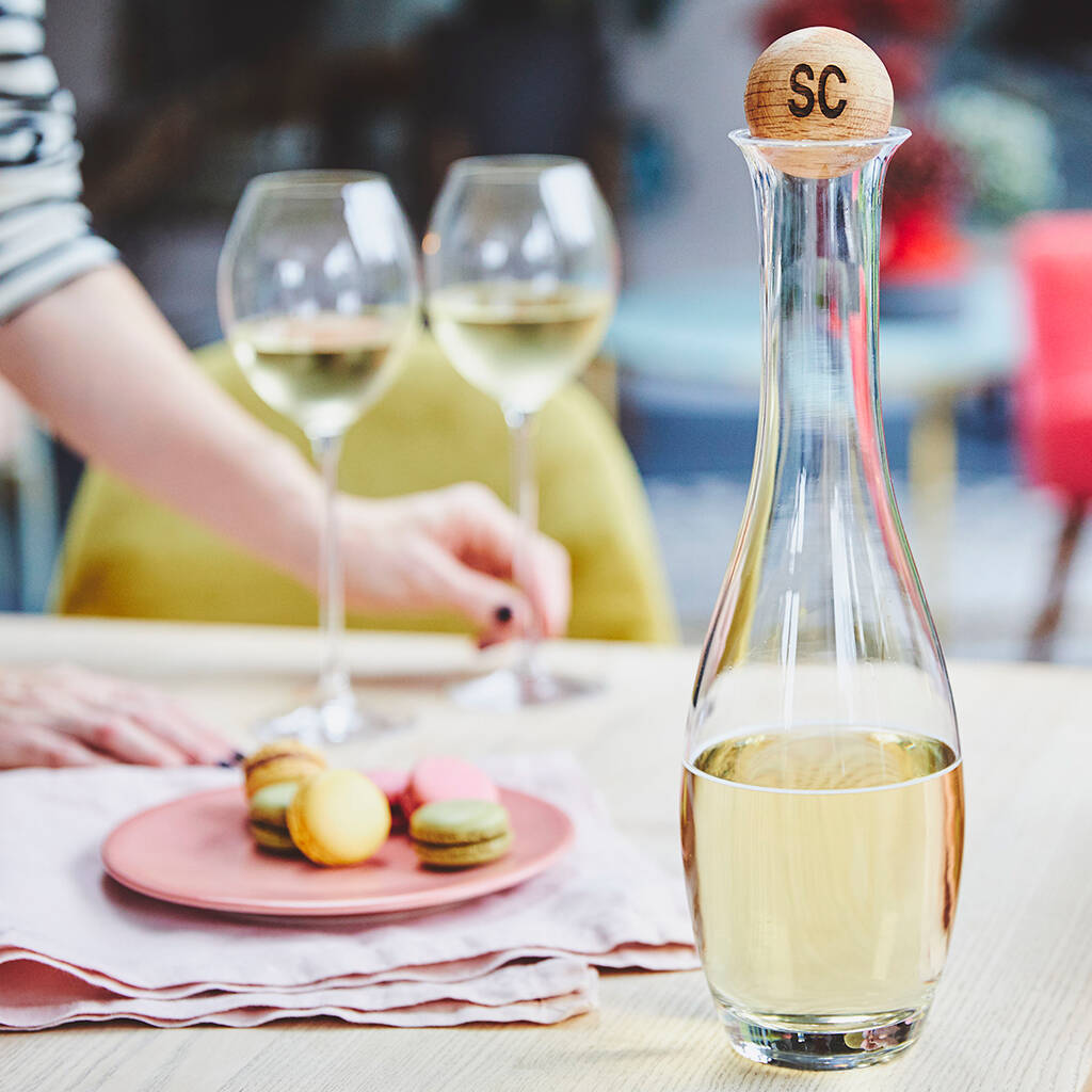 Wine Carafe With Oak Stopper By Lisa Angel | notonthehighstreet.com