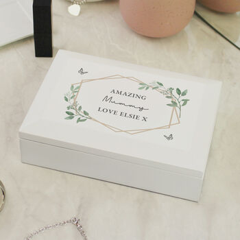 Personalised Butterfly Wooden Jewellery Box, 3 of 3