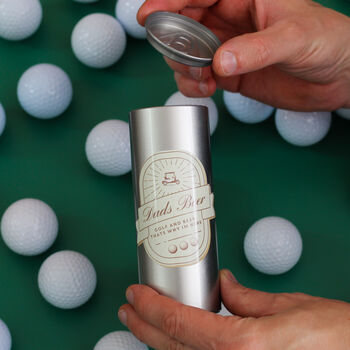 Personalised Beer Golf Tin With Matching Golf Balls, 4 of 6