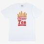 Chippy Tea Women’s Slogan T Shirt With Chips Graphic, thumbnail 3 of 3