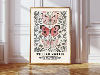 William Morris Set Of Two Butterfly And Forest Art Prints, 3 of 3