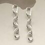 Sterling Silver Simple Chain Earrings, thumbnail 4 of 9