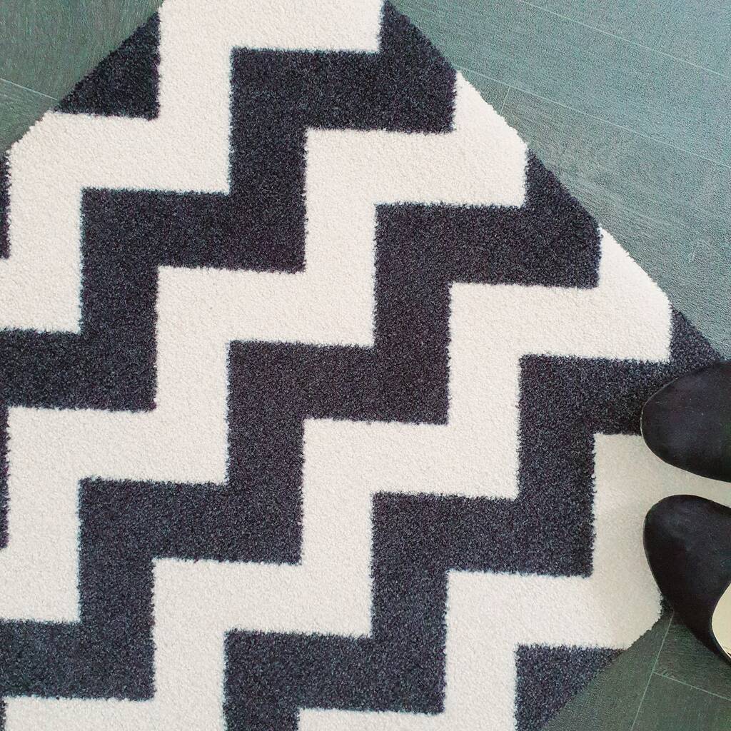 Monochrome Chevron Doormat By Mattify