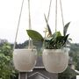 Pack Of Two Ceramic Hanging Pots With Jute Rope, thumbnail 12 of 12
