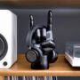 Black Rock On Headphone Stand, thumbnail 1 of 3