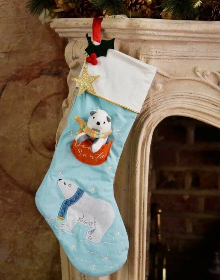 Polar Bear Christmas Stocking By Harmony at Home Boutique ...