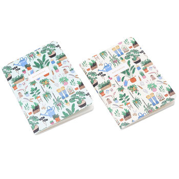 Set Of Two A6 Notebooks With Gardening Illustrations, 2 of 5