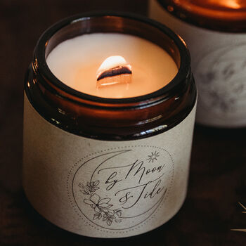 Cosy Crackle Wick Jar Candle Driftwood, 5 of 6