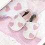 Dotty Fish Queen Of Hearts Soft Leather Baby Shoes With Barefoot Soles, thumbnail 1 of 11