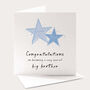 Personalised Big Brother Or Big Sister Congratulations Card Star Design, thumbnail 2 of 7
