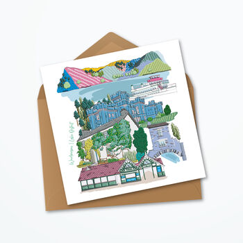 Personalised Lake District, Windermere Greeting Card, 3 of 4