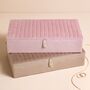 Large Quilted Velvet Jewellery Box, thumbnail 1 of 11