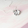 Jasmine Sterling Silver Flower Necklace, thumbnail 1 of 12