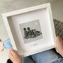 Silver Foil Personalised Family Pebble Picture, thumbnail 1 of 3