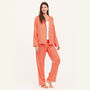 Women's Orange Blossom Cotton Pyjamas, thumbnail 1 of 4