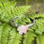Cast Willow Coral Flower Ring, thumbnail 3 of 6