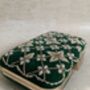 Emerald Green Velvet Handcrafted Clutch Bag, thumbnail 8 of 9