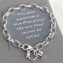 Personalised Silver Friendship Knot Bracelet, thumbnail 1 of 3