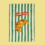 Croissant Striped Tea Towel, thumbnail 1 of 2